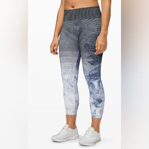 Lululemon Ebb to Train Tight. Size 6. *Wash White / Black / Luna